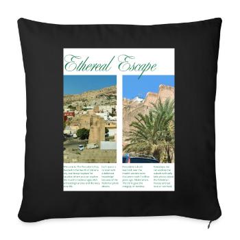 URBEX_PESCADERIA - Sofa pillowcase 17,3'' x 17,3'' (45 x 45 cm) - black - Front