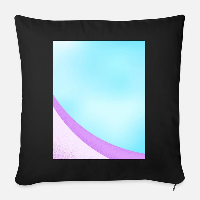 Abstraktes Pastell-Verlaufsdesign - Sofakissenbezug 45 x 45 cm - Schwarz