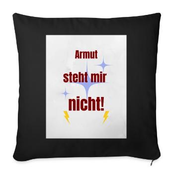 Humorous Pride Saying - Sofa pillowcase 17,3'' x 17,3'' (45 x 45 cm) - black - Front