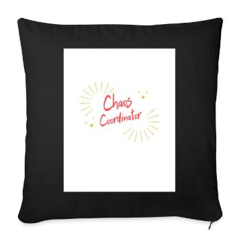 Coordonnateur du Chaos Commun - Housse de coussin décorative 45 x 45 cm - noir - Devant