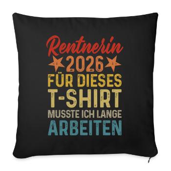 Pensioner 2026 - Sofa pillowcase 17,3'' x 17,3'' (45 x 45 cm) - black - Front