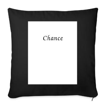 Trending T-shirt design. - Sofa pillowcase 17,3'' x 17,3'' (45 x 45 cm) - black - Front