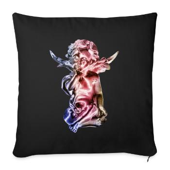 Angel Sculpture Gradient - Sofa pillowcase 17,3'' x 17,3'' (45 x 45 cm) - black - Front