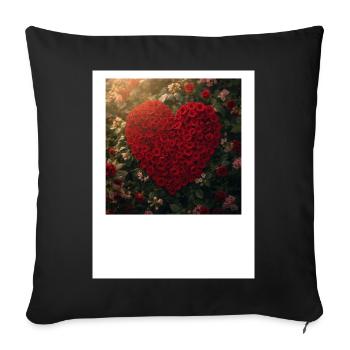 Untitled_design_2 - Sofa pillowcase 17,3'' x 17,3'' (45 x 45 cm) - black - Front