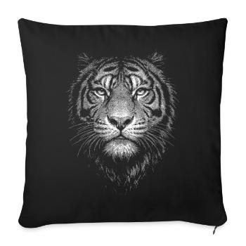Tigre - Housse de coussin décorative 45 x 45 cm - noir - Devant