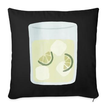 Moscow Mule in Watercolor Style - Sofa pillowcase 17,3'' x 17,3'' (45 x 45 cm) - black - Front