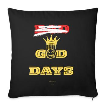 God Days - Housse de coussin décorative 45 x 45 cm - noir - Devant