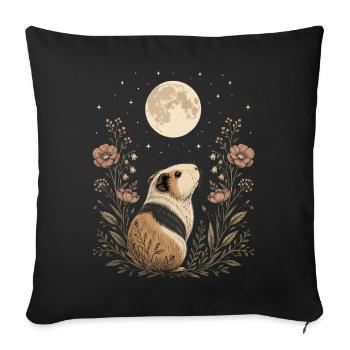 Ideal gift for animal and nature lovers - Sofa pillowcase 17,3'' x 17,3'' (45 x 45 cm) - black - Front