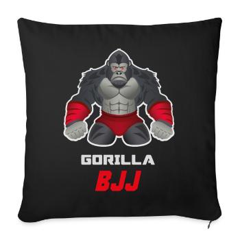 Gorilla BJJ Grappling Beast Design - Sofa pillowcase 17,3'' x 17,3'' (45 x 45 cm) - black - Front