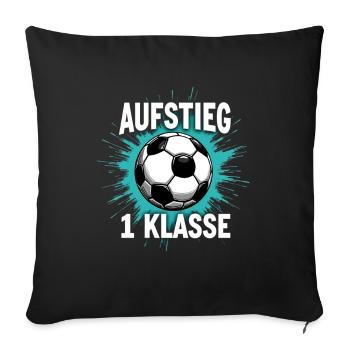 Schulkind 2026 Einschulung 2026 Schulanfang - Sofakissenbezug 45 x 45 cm - Schwarz - Vorne