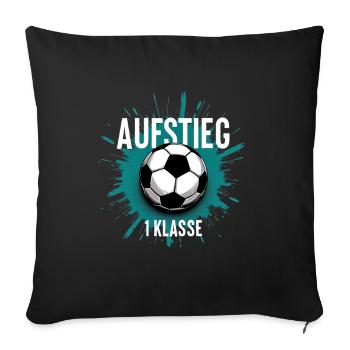 Schulkind 2026 Einschulung 2026 Schulanfang - Sofakissenbezug 45 x 45 cm - Schwarz - Vorne
