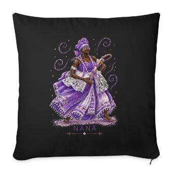 Mémé - Housse de coussin décorative 45 x 45 cm - noir - Devant