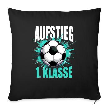 Schulkind 2026 Einschulung 2026 Schulanfang - Sofakissenbezug 45 x 45 cm - Schwarz - Vorne