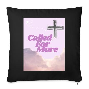 Called For More Cross Sunrise - Sofa pillowcase 17,3'' x 17,3'' (45 x 45 cm) - black - Front