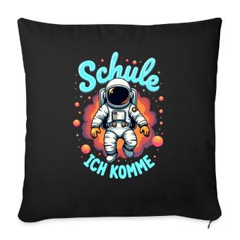 School Child 2026 School Enrollment 2026 Back to School - Sofa pillowcase 17,3'' x 17,3'' (45 x 45 cm) - black - Front