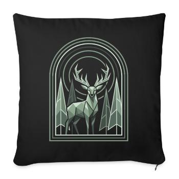 Hiking - Outdoor Adventure - Wilderness - Sofa pillowcase 17,3'' x 17,3'' (45 x 45 cm) - black - Front