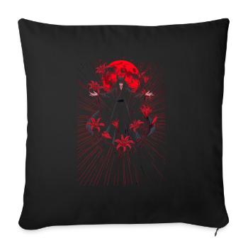 Roter Mond Magier Umhang - Sofakissenbezug 45 x 45 cm - Schwarz - Vorne