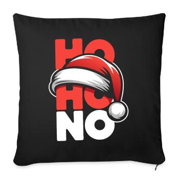 Ho Ho No Design - Sofakissenbezug 45 x 45 cm - Schwarz - Vorne