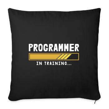 Programmierer Coder Software Entwickler - Sofakissenbezug 45 x 45 cm - Schwarz - Vorne