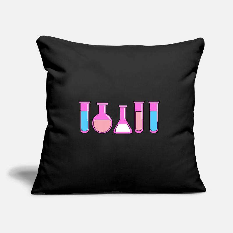 Trans Pride Test Tubes Sofa pillowcase 17,3'' x 17,3'' (45 x 45 cm)