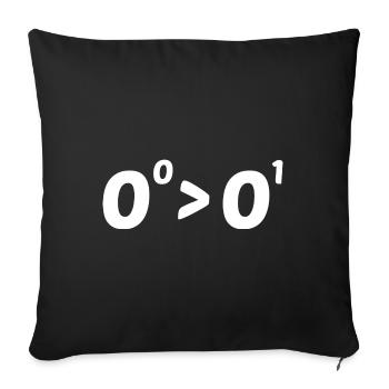 Math Gift Nerd Teacher Math Teacher Math - Sofa pillowcase 17,3'' x 17,3'' (45 x 45 cm) - black - Front
