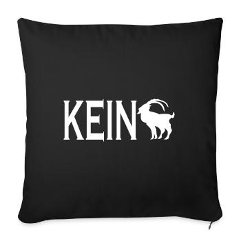 Kein Bock Drauf - Lustiges Männer Frauen Bock - Sofa pillowcase 17,3'' x 17,3'' (45 x 45 cm) - black - Front