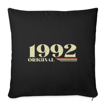 Original 1992 Vintage 1992 Birthday 1992 Retro - Sofa pillowcase 17,3'' x 17,3'' (45 x 45 cm) - black - Front