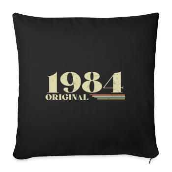 Original 1984 Vintage 1984 Birthday 1984 Retro - Sofa pillowcase 17,3'' x 17,3'' (45 x 45 cm) - black - Front