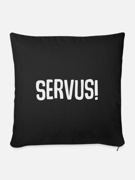 Servus - Sofakissenbezug 45 x 45 cm - Schwarz