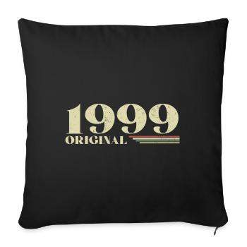 Original 1999 Vintage 1999 Retro Birthday 1999 - Sofa pillowcase 17,3'' x 17,3'' (45 x 45 cm) - black - Front