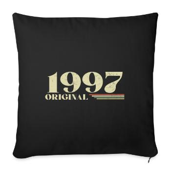 Original 1997 Vintage 1997 Retro Birthday 1997 - Sofa pillowcase 17,3'' x 17,3'' (45 x 45 cm) - black - Front