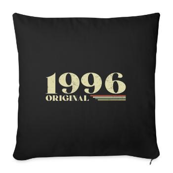 Original 1996 Vintage 1996 Birthday 1996 Retro - Sofa pillowcase 17,3'' x 17,3'' (45 x 45 cm) - black - Front