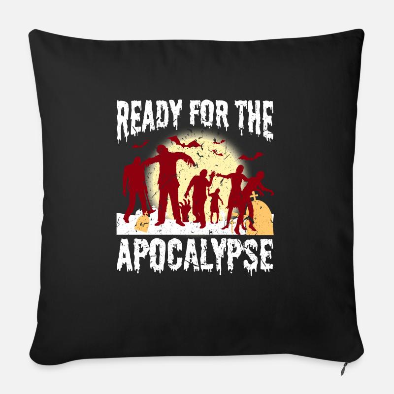 Zombie Apokalypse - Sofakissenbezug 45 x 45 cm - Schwarz