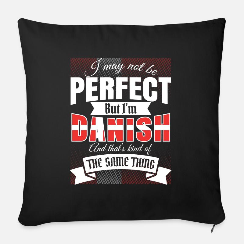 Danois Danois Danois Idée de cadeau Drôle blague - Housse de coussin décorative 45 x 45 cm - noir