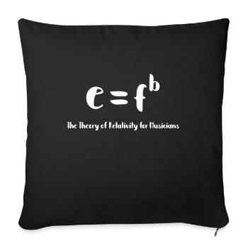 The Theory Of Relativity For Musicians Musical - Sofa pillowcase 17,3'' x 17,3'' (45 x 45 cm) - black - Front