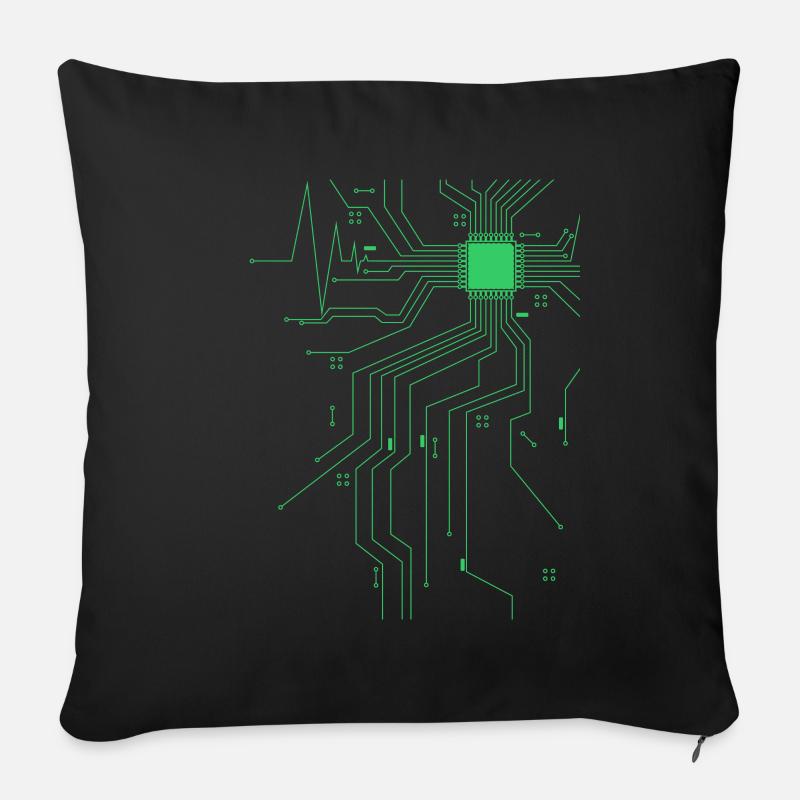 Informatiker Geschenk für Nerds und Computerfreaks - Sofakissenbezug 45 x 45 cm - Schwarz