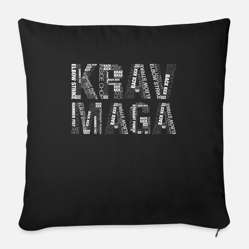 Krav Maga - Sofakissenbezug 45 x 45 cm - Schwarz