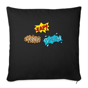 Super hero hero cartoon cartoon costume gift - Sofa pillowcase 17,3'' x 17,3'' (45 x 45 cm) - black - Front