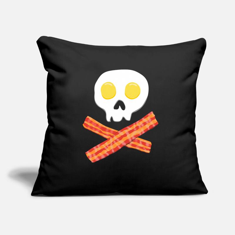 Bacon breakfast eggs food egg gift Sofa pillowcase 17,3'' x 17,3'' (45 x 45 cm)