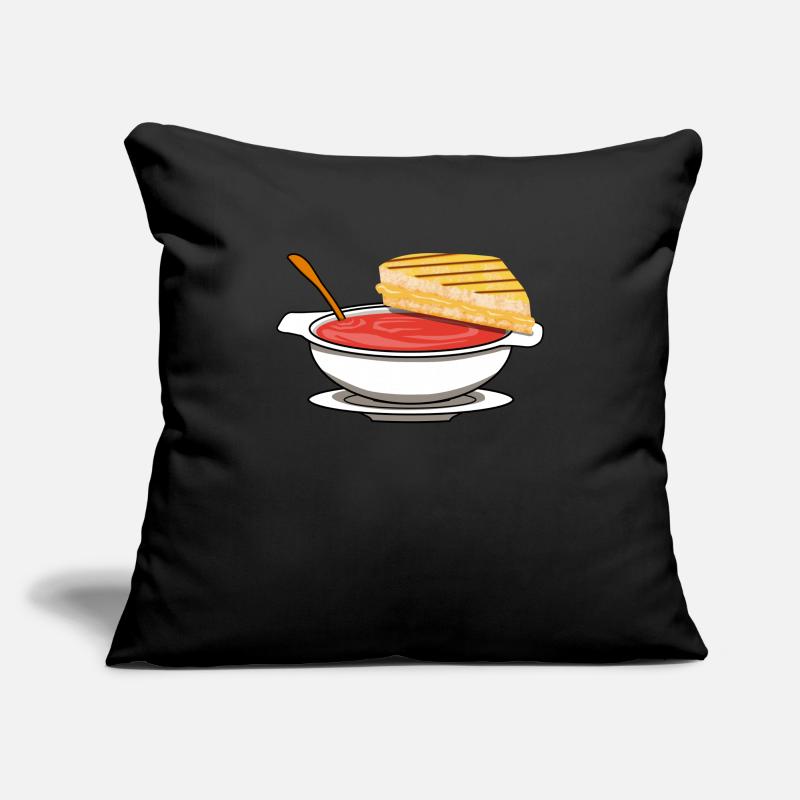 Soupe tomate tomate soupe repas repas Housse de coussin décorative 45 x 45 cm