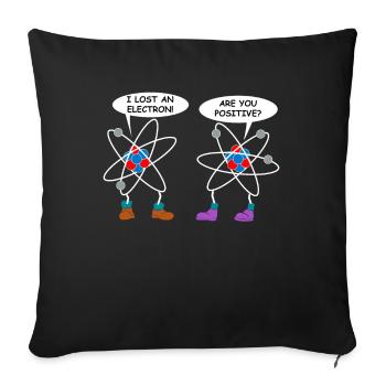 Elektron Physik Wissenschaft Atom Chemie Geschenk - Sofakissenbezug 45 x 45 cm - Schwarz - Vorne