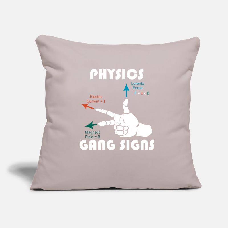 Règle de main droite Physics Math Teacher Math Housse de coussin décorative 45 x 45 cm