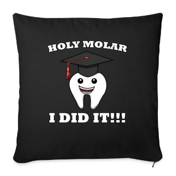 Dentist Teeth Student Dentistry Assistant - Sofa pillowcase 17,3'' x 17,3'' (45 x 45 cm) - black - Front