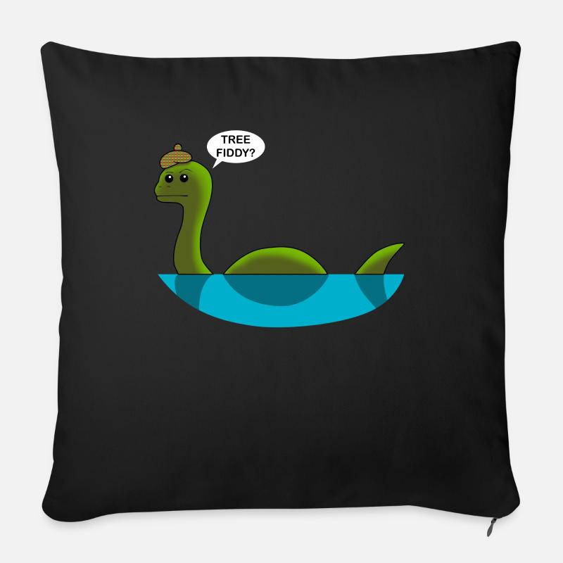 Monster Von Lochness Nessie Mythos Legende - Sofakissenbezug 45 x 45 cm - Schwarz
