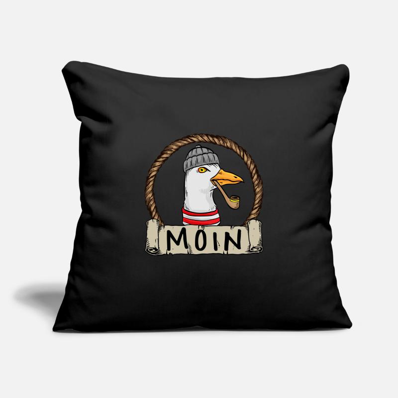 Moin Moin Möwe Sofakissenbezug 45 x 45 cm