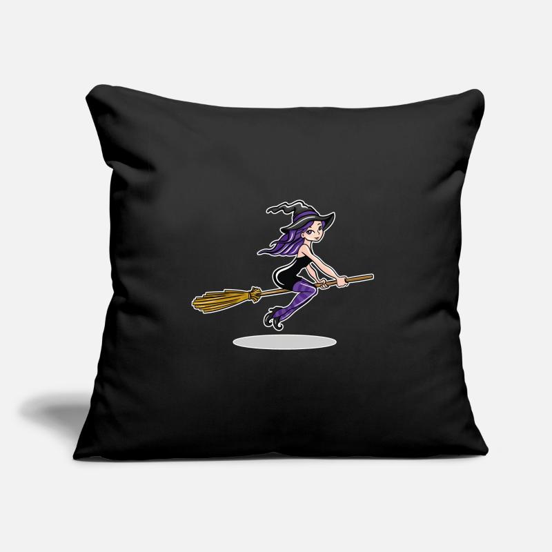 Witch On Broom Sofa pillowcase 17,3'' x 17,3'' (45 x 45 cm)