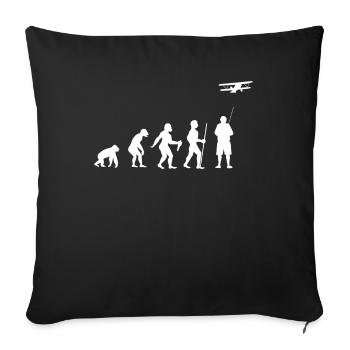 Modellflieger Pilot Modellflug Modellbau Gift - Housse de coussin décorative 45 x 45 cm - noir - Devant