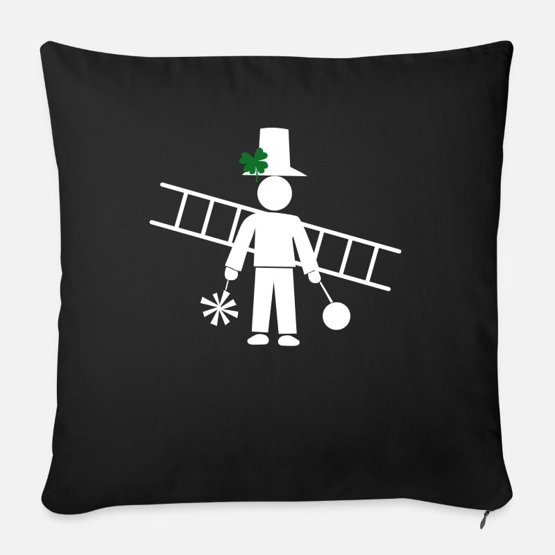 Schornsteinfeger Kaminkehrer Beruf Handwerk - Sofakissenbezug 45 x 45 cm - Schwarz