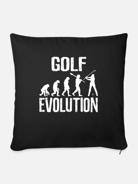 Golf Evolution - Sofakissenbezug 45 x 45 cm - Schwarz