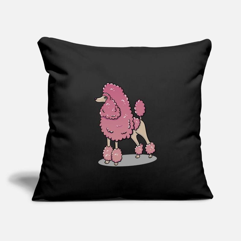 Caniche Housse de coussin décorative 45 x 45 cm
